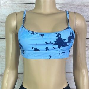 Romwe Women Blue Bikini Top Size L